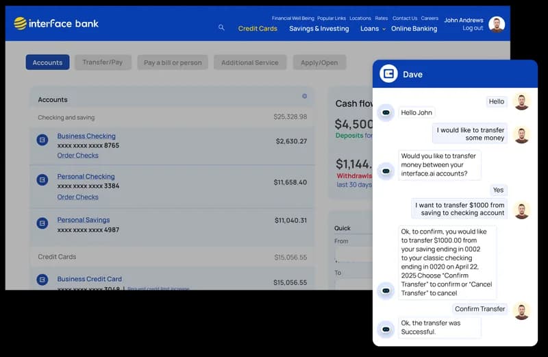 Seamless & secure conversational digital banking